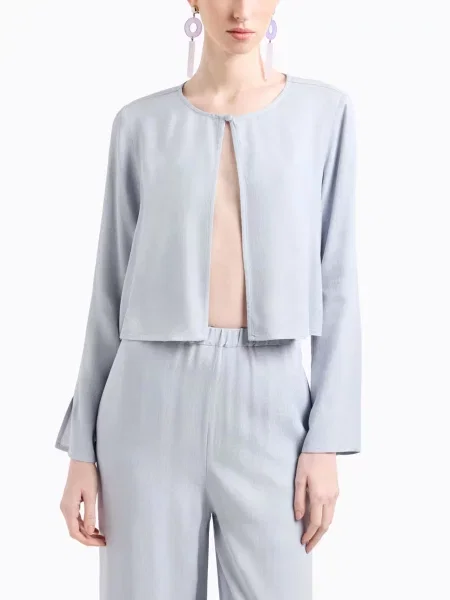 Блуза Emporio Armani блакитний