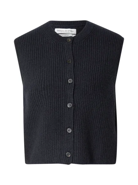 Marc O'Polo Pleten brezrokavnik marine