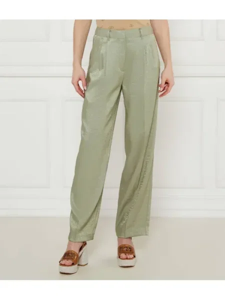 GUESS Nadrág CAMILLE | flare fit zöld