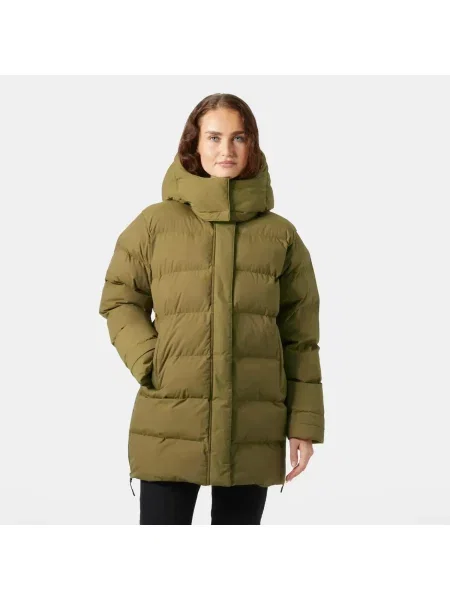 Parka z kapturem Helly Hansen Aspire beżowa