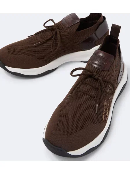 Sneakerși Berluti din piele maro