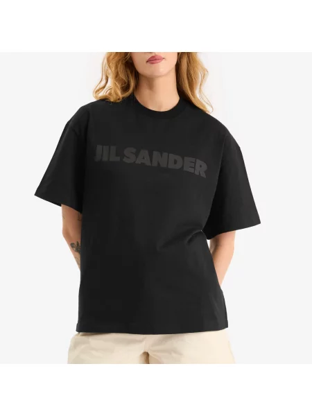 Koszulka Jil Sander z krótkim rękawem czarna