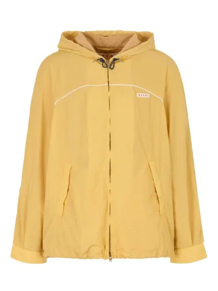 Geacă Marni cu glugă galben