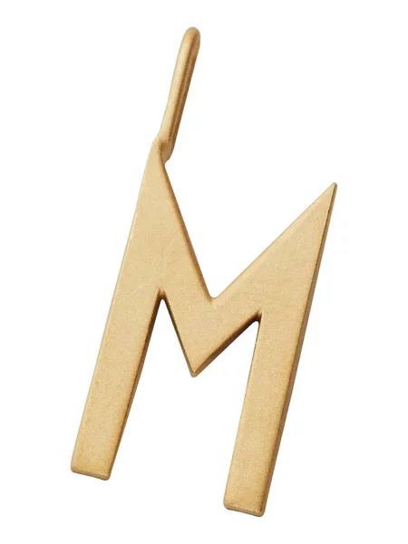 Позлатена сребърна висулка Design Letters