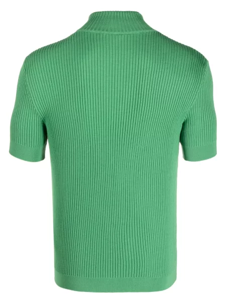 Krótki sweter Winnie Ny prążkowany zielony