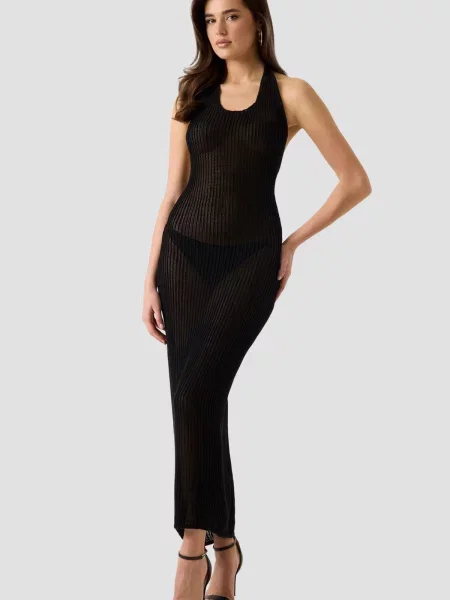 Макси платье Guess черное
