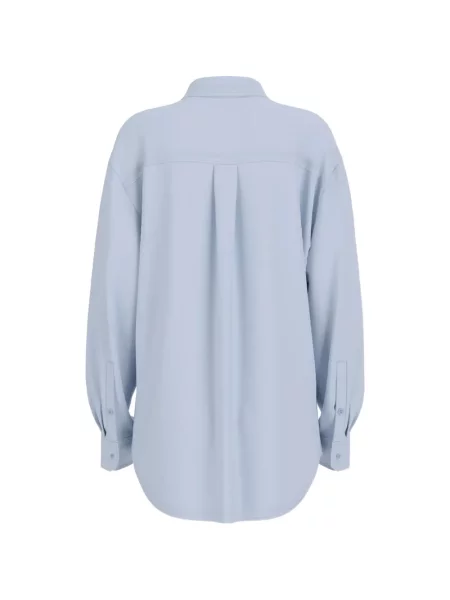 Cămașă Guess cu broderie albastru