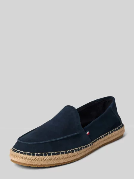 Tommy Hilfiger Espadryle Hilfiger Flex Espa Suede Loafer granatowy