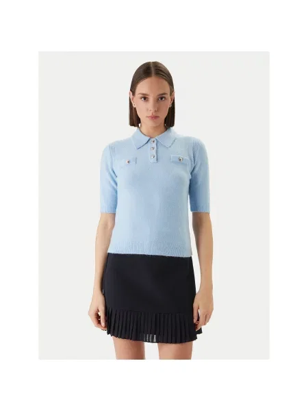 Morgan Polo Ανοιχτό Slim Fit μπλε