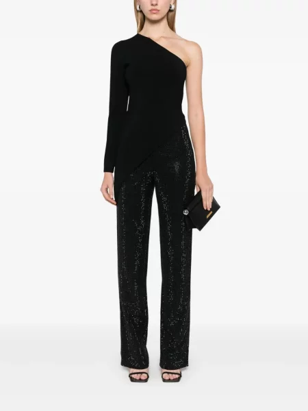 Pantaloni Roland Mouret de cristal negru