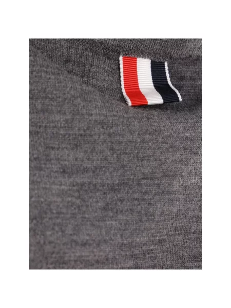 Koszulka polo Thom Browne wełniana szara