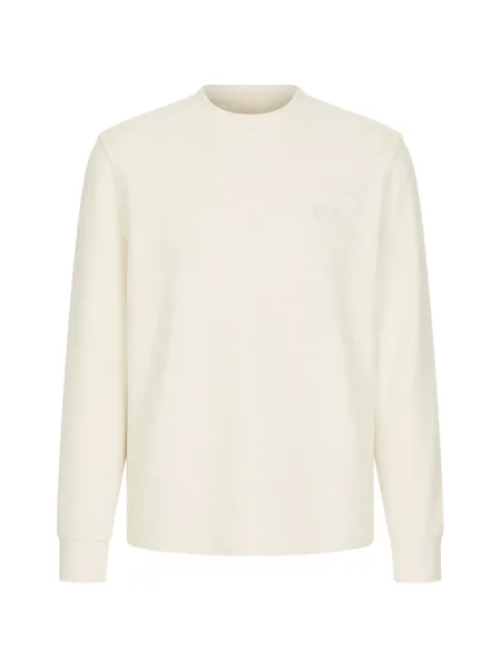 Pulover Guess cu decolteu rotund alb