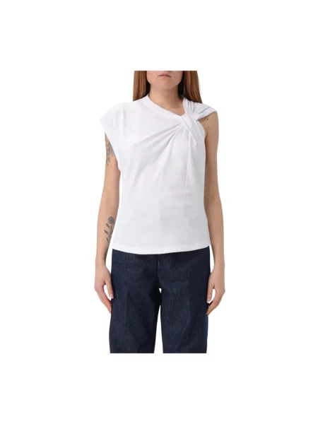 Top Isabel Marant z dżerseju biały