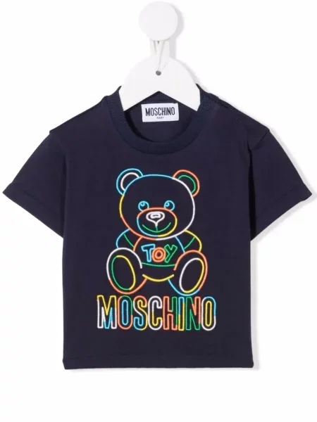 Koszulka dziecięca Moschino niebieska