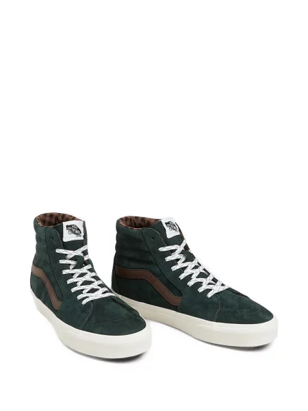Sneakerși Vans din piele de căprioară verde
