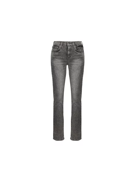 Ravne kavbojke Levi's® z visokim pasom siva