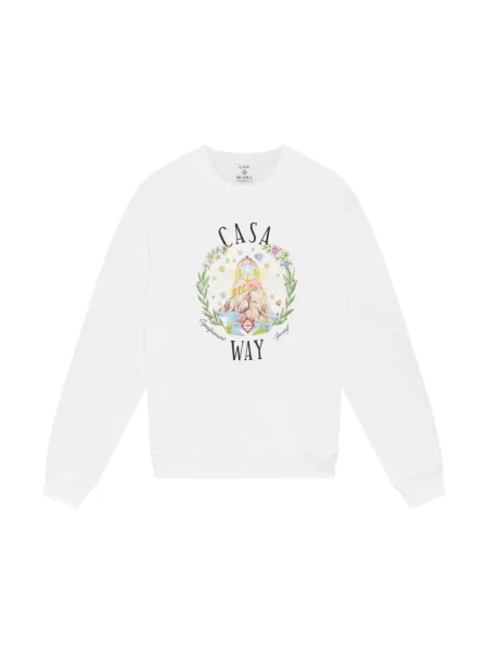 Bluza Casablanca z nadrukiem biała