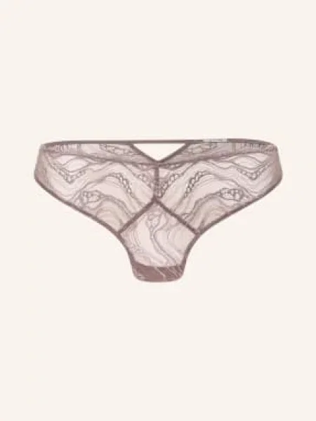 Calvin Klein Kalhotky Sensual Stretch Lace S Výřezem černošedá