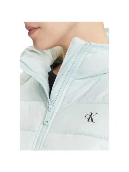 Calvin Klein Jeans prešívaná bunda dámska modrá