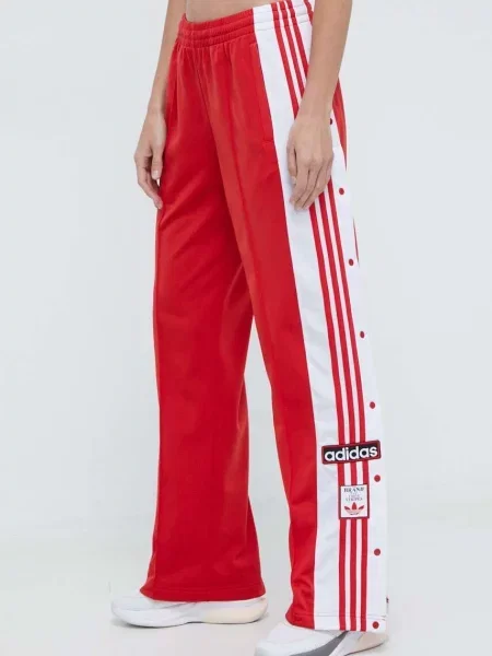 Donji dio trenirke adidas Originals Adibreak Pant crvena s uzorkom bijela