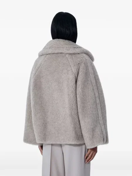 Futro Max Mara dwurzędowe z futerkiem