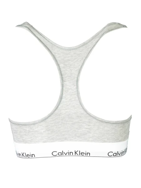 Calvin Klein Underwear Nedrček pegasto siva / črna bela