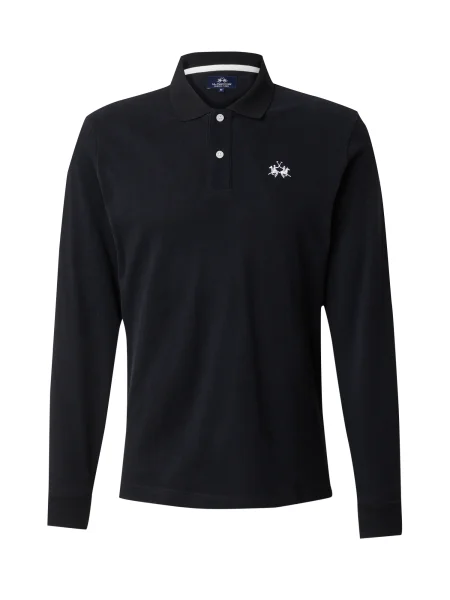 La Martina Tricou negru alb