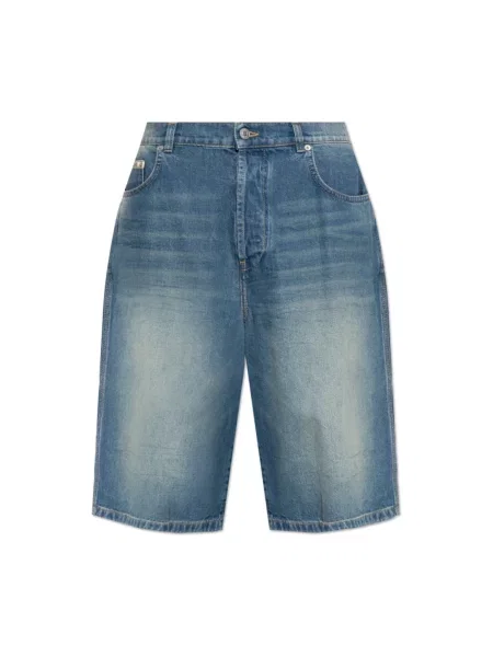 Szorty jeansowe Moschino niebieskie