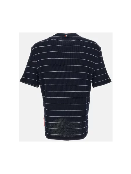 Koszulka Thom Browne w paski niebieska