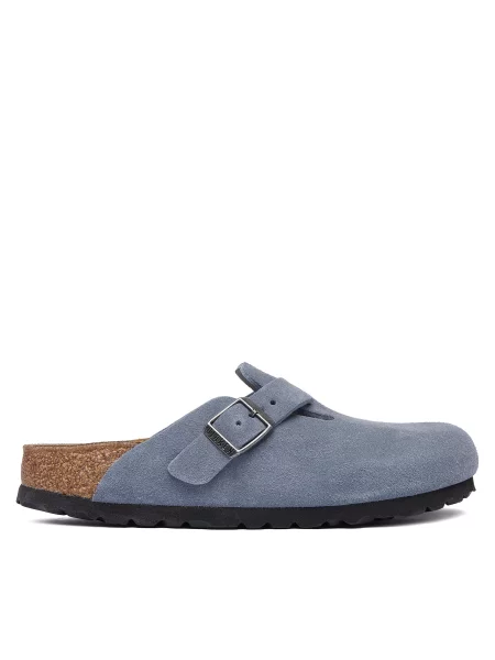 Birkenstock Mules încălțăminte Boston | piele întoarsă | narrow fit gri