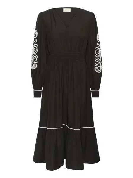 Cream Rochie Danielle bej negru