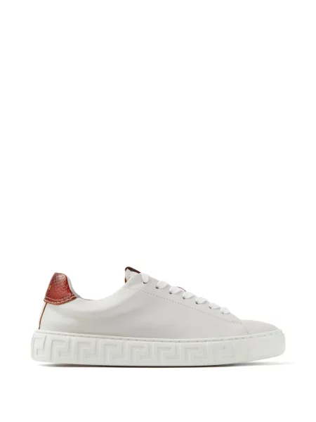 Sneakerși Versace din piele alb