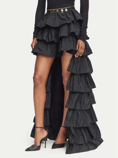 Maxi sukně Elisabetta Franchi černé