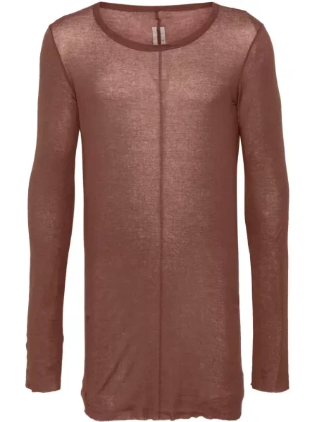 Dlouhé tričko Rick Owens hnědé