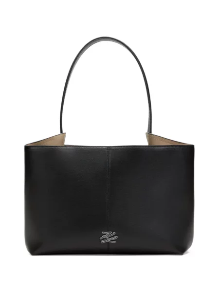 Geantă shopper Karl Lagerfeld cu autograf negru