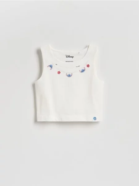 Reserved Top Lilo și Stitch crem