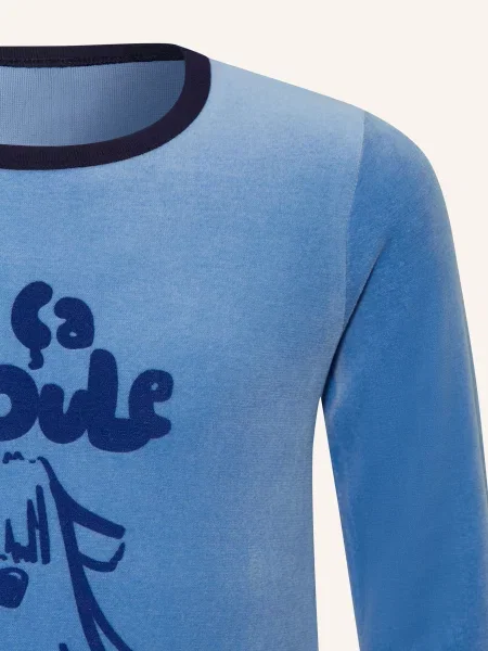 Petit Bateau Piżama blau niebieska