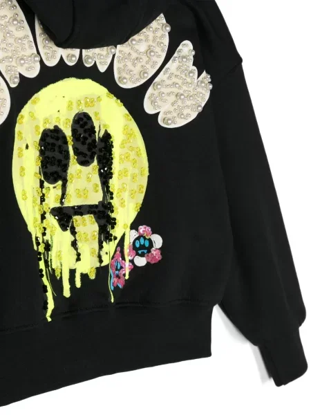 Bluza z kapturem dziecięca Barrow czarna