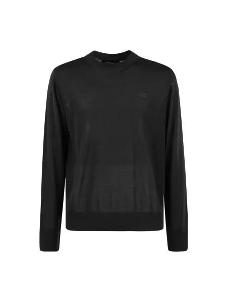 Sweter Dsquared2 wełniany czarny