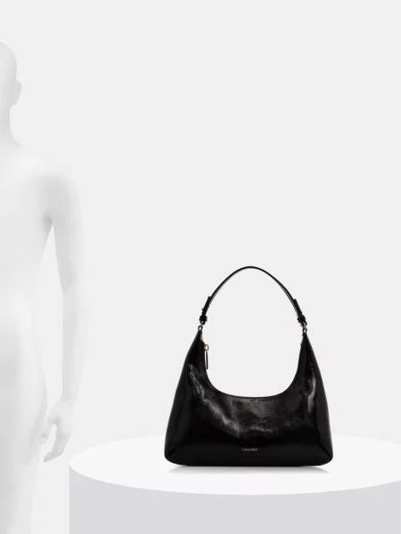 Calvin Klein Táska Foil Logo Glossy fekete