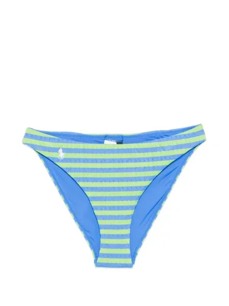Bikini Polo Ralph Lauren cu dungi cu broderie albastru