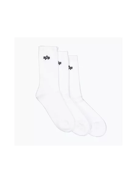 Шкарпетки Alpha Industries Basic 3 пари білі
