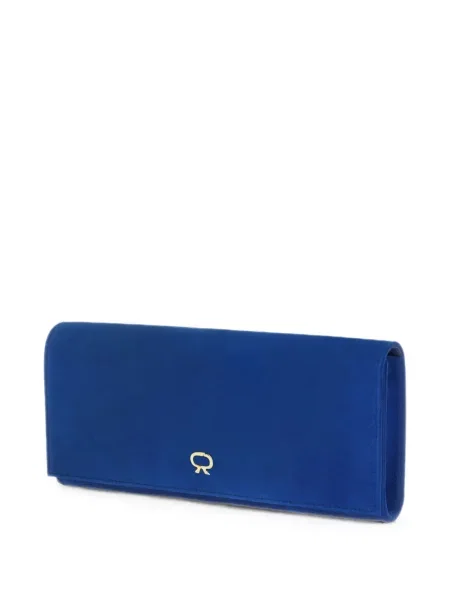 Clutch Gianvito Rossi σουέτ μπλε