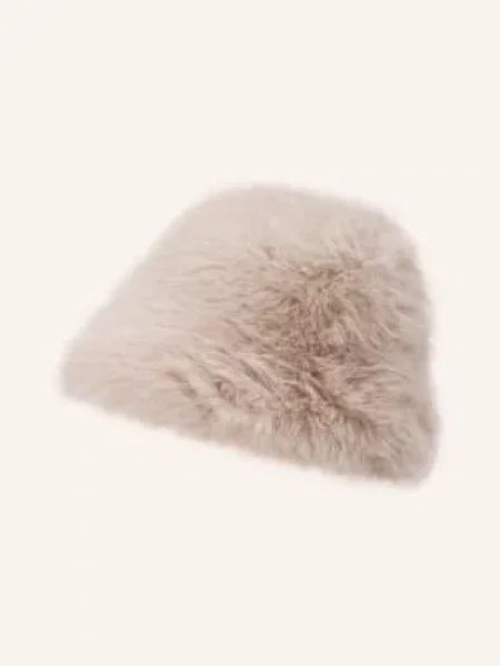 Msch Copenhagen Klobouček Typu Bucket Hat Mschlynetta Z Umělé Kožešiny krémová