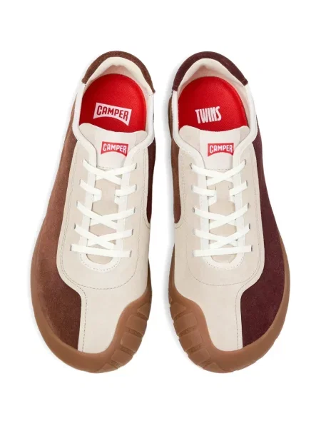 Sneakerși Camper din piele de căprioară negru