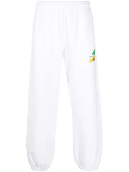 Pantaloni Off-white alb