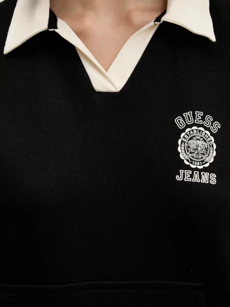 Свитер Guess Jeans с принтом черный
