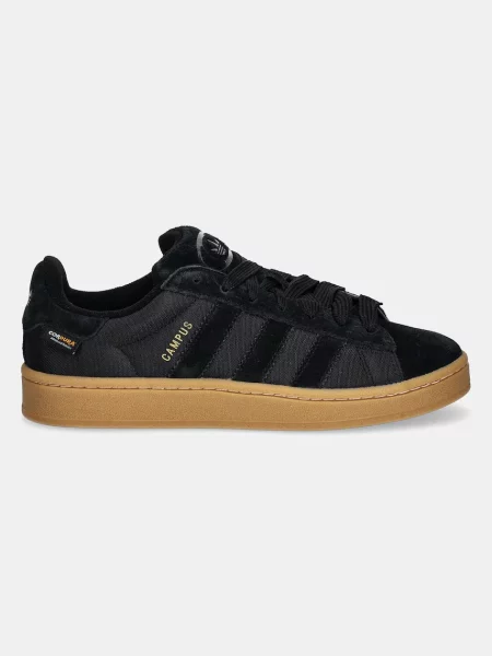 Adidas Originals sneakers din piele intoarsă Campus negru