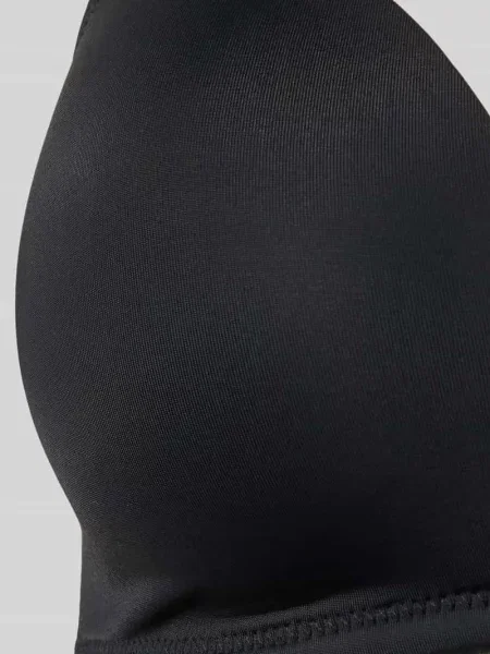 Biustonosz o kroju regular fit z zapięciem na haftkę Skiny czarny