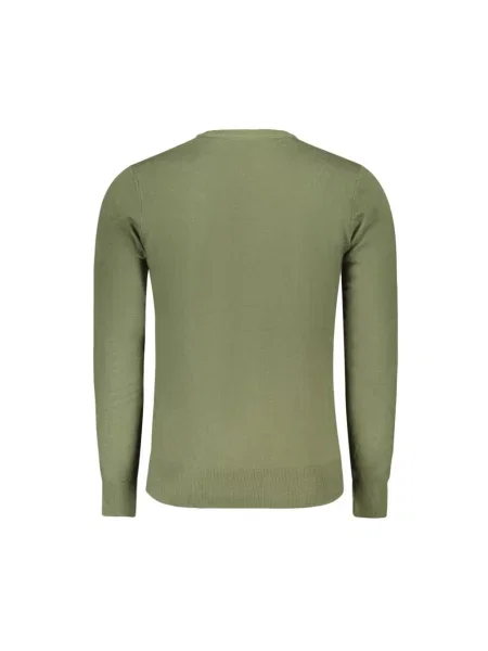 Haftowany sweter North Sails zielony